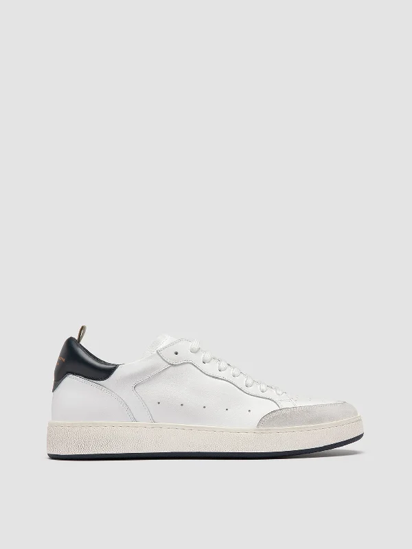 Slip - Resistant Women's Rubber - Sole Loafers in Navy for Wet ConditionsTHE ANSWER 007 - White Leather and Suede Low Top Sneakers Slip - Resistant Women's Rubber - Sole Loafers in Navy for Wet ConditionsTHE ANSWER 007 - White Leather and Suede Low Top Sneakers