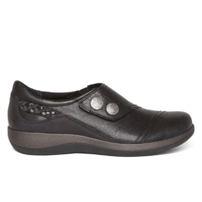 Women's Bow - Embellished Loafers in Red for a Feminine TouchAetrex Women's Karina Monk Strap - Black Women's Bow - Embellished Loafers in Red for a Feminine TouchAetrex Women's Karina Monk Strap - Black