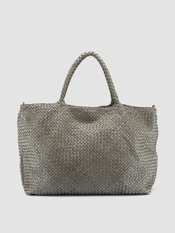 Plus Size Women's Wide - Fit Penny Loafers in Black for All - Day ComfortOC CLASS 3 - Taupe Woven Leather Shoulder Bag