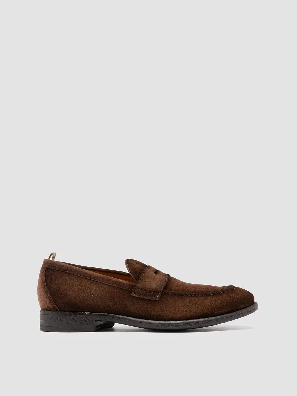 Shock - Absorbing Women's Loafers in Gray for Active LifestylesEMORY 024 - Brown Suede Loafers Shock - Absorbing Women's Loafers in Gray for Active LifestylesEMORY 024 - Brown Suede Loafers
