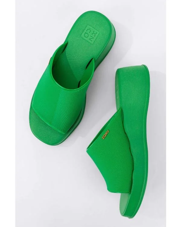 Anti - Slip Women's Sandals with a Grooved Sole in Green for Outdoor AdventuresZaxy Sandals