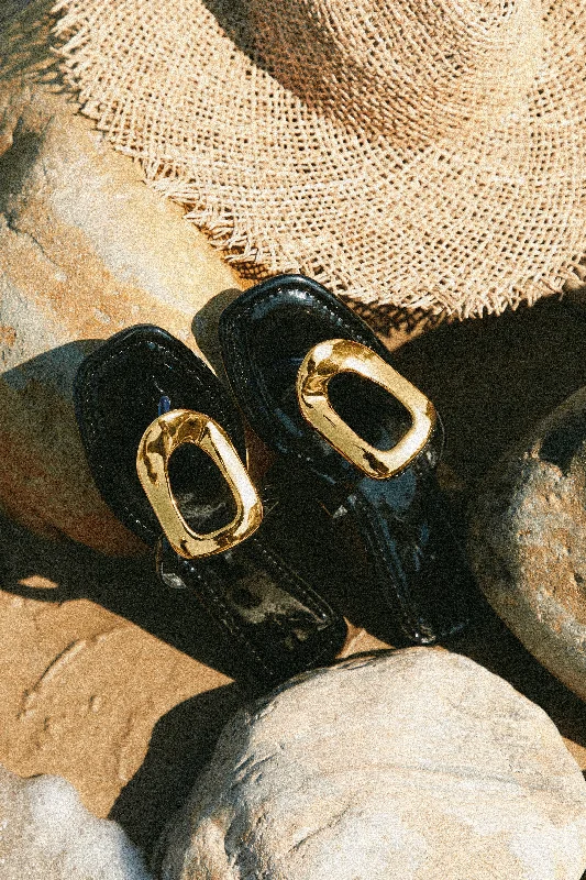 Women's Leather - Strapped Sandals with a Braided Detail in Brown for a Rustic AppealAdelia Slip On Thong Strap Sandals - Black Women's Leather - Strapped Sandals with a Braided Detail in Brown for a Rustic AppealAdelia Slip On Thong Strap Sandals - Black