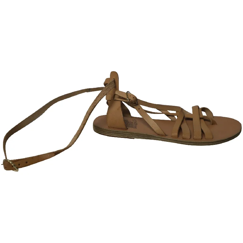 Women's Flat Slide Sandals with a Memory Foam Insole in White for All - Day ComfortAncient Greek Sandals Strappy Gladiator Sandals in Nude Leather Women's Flat Slide Sandals with a Memory Foam Insole in White for All - Day ComfortAncient Greek Sandals Strappy Gladiator Sandals in Nude Leather