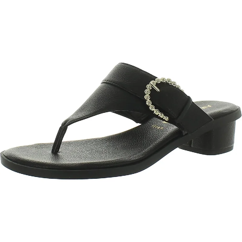 Women's Leather - Strapped Sandals with a Braided Detail in Brown for a Rustic AppealAnne Klein Womens TILLIE Thong Sandals Women's Leather - Strapped Sandals with a Braided Detail in Brown for a Rustic AppealAnne Klein Womens TILLIE Thong Sandals