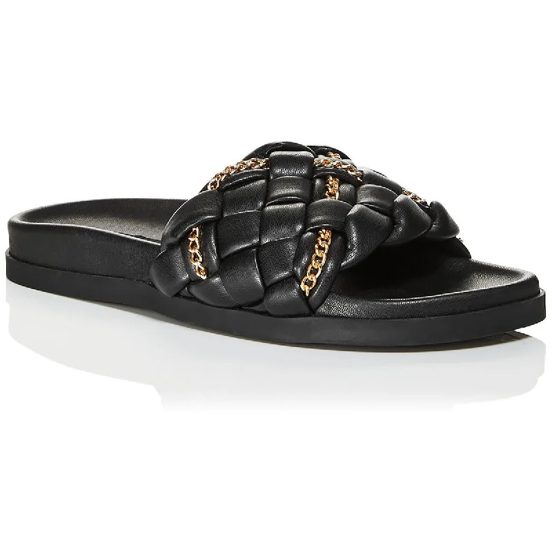 Plus Size Women's Wide - Width Platform Sandals in Black for Added Comfort and HeightAqua Womens Sofia Slip On Chain Slide Sandals Plus Size Women's Wide - Width Platform Sandals in Black for Added Comfort and HeightAqua Womens Sofia Slip On Chain Slide Sandals
