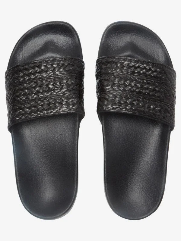 Shock - Absorbing Women's Sandals with a Soft Insole in Black for Active LifestylesShock - Absorbing Women's Sandals with a Soft Insole in Black for Active LifestylesRoxy Sandals Nylon Lined Woven Jute Upper Shock - Absorbing Women's Sandals with a Soft Insole in Black for Active LifestylesShock - Absorbing Women's Sandals with a Soft Insole in Black for Active LifestylesRoxy Sandals Nylon Lined Woven Jute Upper