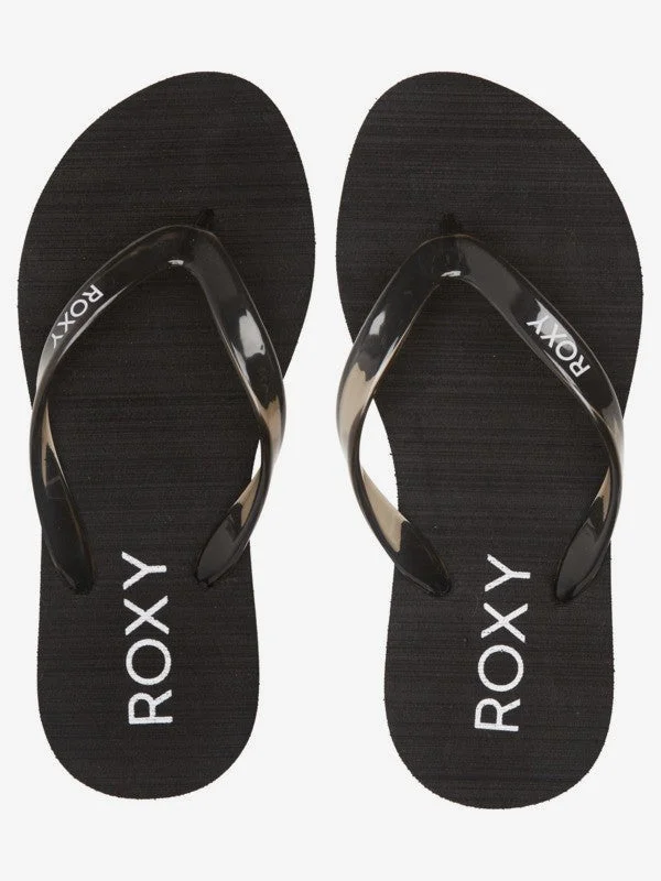 Waterproof Women's Rubber Beach Sandals with Arch Support in Blue for Water ActivitiesRoxy Sandals Woman Soft Semi-Translucent TPU Rubb