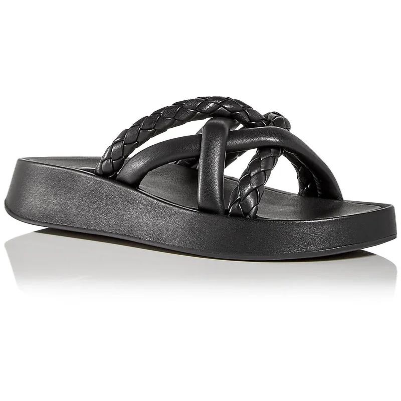 Women's Leather - Strapped Sandals with a Braided Detail in Brown for a Rustic AppealASH Womens Vanessa Slip On Casual Platform Sandals Women's Leather - Strapped Sandals with a Braided Detail in Brown for a Rustic AppealASH Womens Vanessa Slip On Casual Platform Sandals