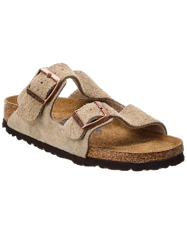 Plus Size Women's Wide - Width Platform Sandals in Black for Added Comfort and HeightPlus Size Women's Wide - Width Platform Sandals in Black for Added Comfort and HeightBirkenstock Arizona Narrow Fit Leather Suede Footbed Sandal