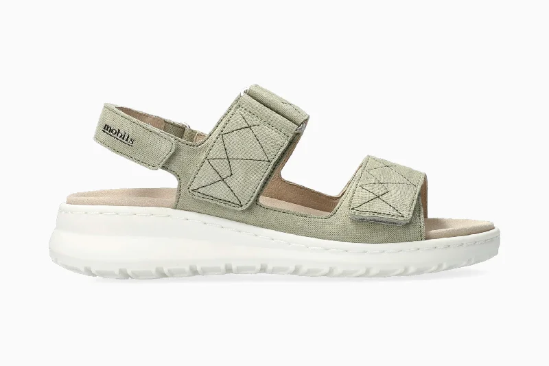 Women's Flat Slide Sandals with a Memory Foam Insole in White for All - Day ComfortWomen's Flat Slide Sandals with a Memory Foam Insole in White for All - Day ComfortBritany - Light Khaki