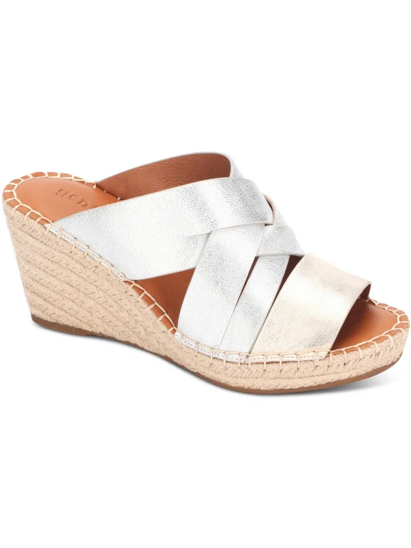 Lightweight Women's Mesh - Paneled Sandals in Yellow for BreathabilityCharli  Womens Leather Slip On Espadrilles