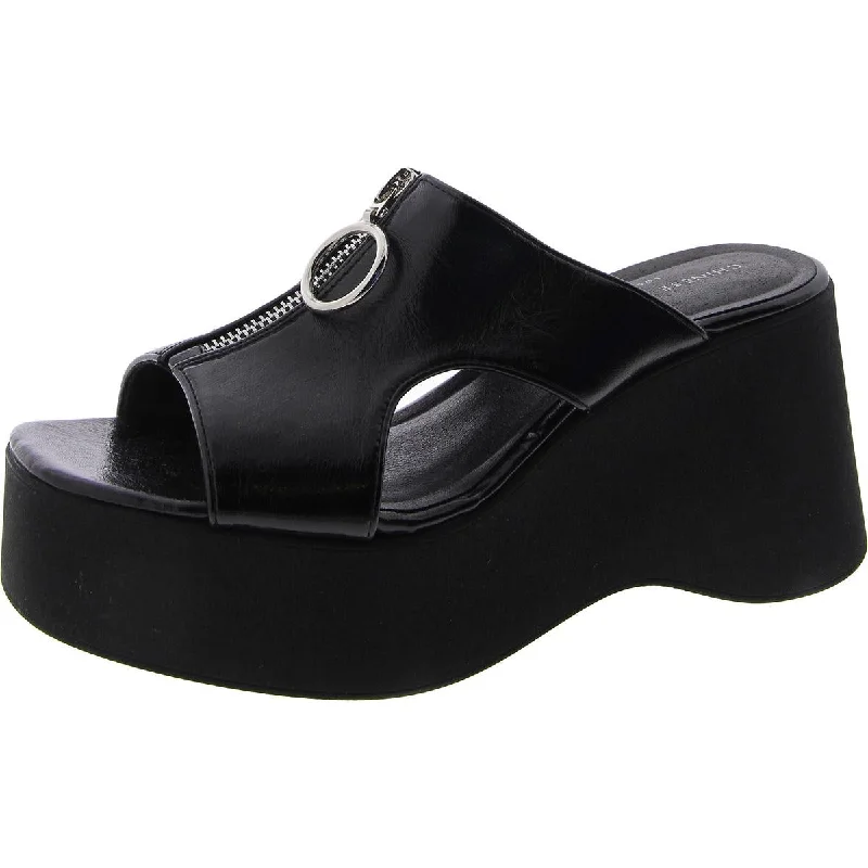 Adjustable Strap Women's Sandals with a Padded Heel in Pink for a Custom FitChinese Laundry Womens Faux Leather Wedge Wedge Sandals Adjustable Strap Women's Sandals with a Padded Heel in Pink for a Custom FitChinese Laundry Womens Faux Leather Wedge Wedge Sandals