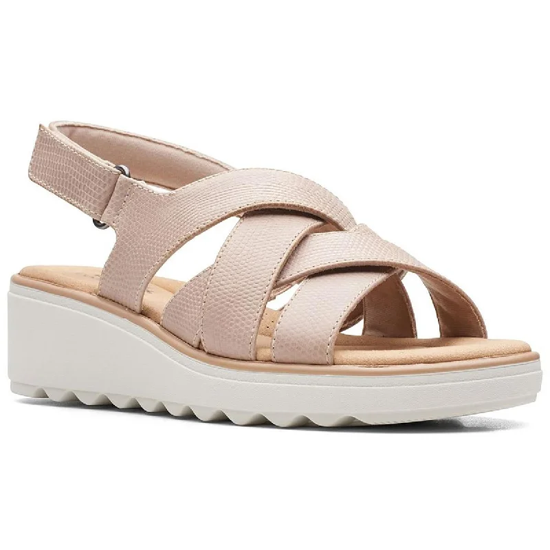 Plus Size Women's Wide - Width Platform Sandals in Black for Added Comfort and HeightClarks Womens Jillian Spring Ankle Strap Wedge Heel Plus Size Women's Wide - Width Platform Sandals in Black for Added Comfort and HeightClarks Womens Jillian Spring Ankle Strap Wedge Heel