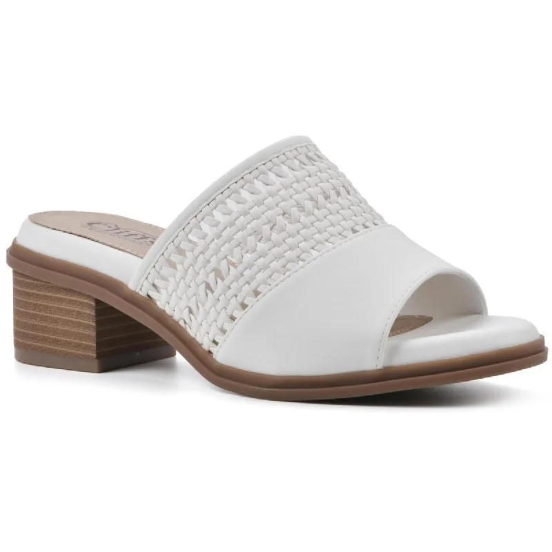 Lightweight Women's Mesh - Paneled Sandals in Yellow for BreathabilityCliffs by White Mountain Womens CORLEY Faux Leather Slip On Mule Sandals Lightweight Women's Mesh - Paneled Sandals in Yellow for BreathabilityCliffs by White Mountain Womens CORLEY Faux Leather Slip On Mule Sandals