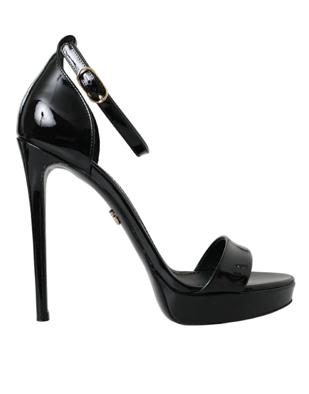 Women's Flat Slide Sandals with a Memory Foam Insole in White for All - Day ComfortDolce & Gabbana  KEIRA Leather Heels Sandals Women's Shoes (Pre-Owned)