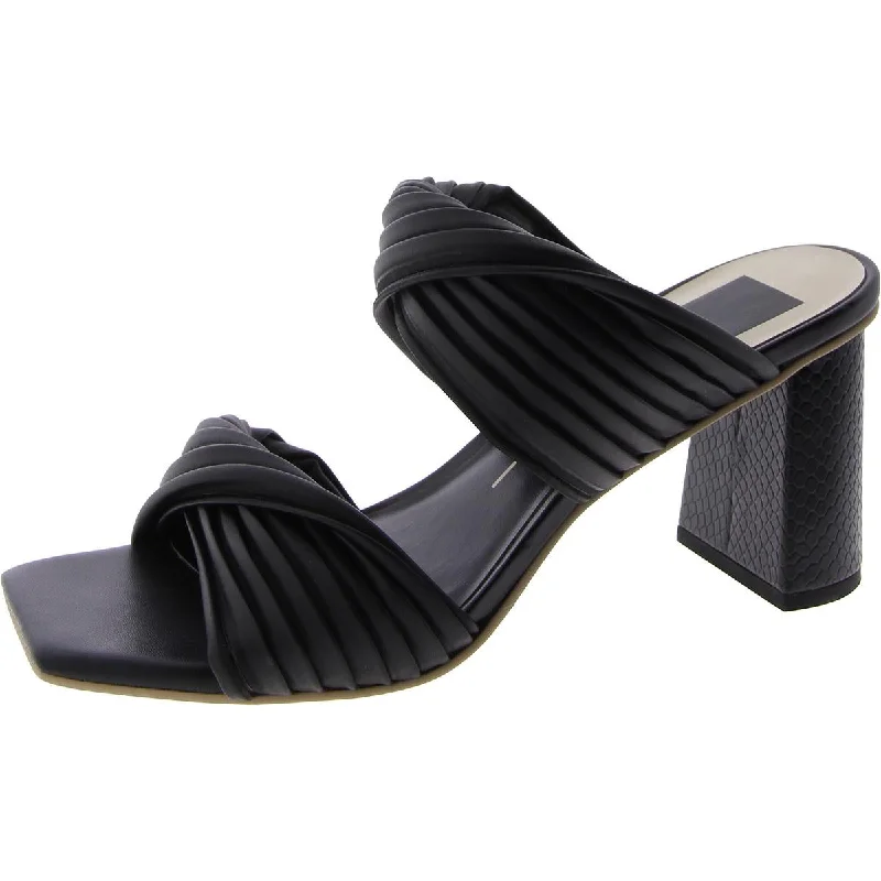 Elastic - Strap Women's Sandals with a Padded Toe in Teal for Easy On - and - OffDolce Vita Womens Faux Leather Square Toe Block Heel Elastic - Strap Women's Sandals with a Padded Toe in Teal for Easy On - and - OffDolce Vita Womens Faux Leather Square Toe Block Heel