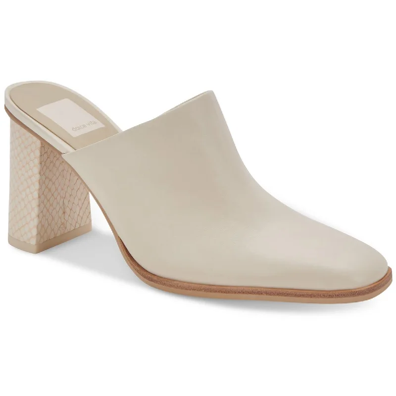 Women's Ankle - Strap Sandals with a Block Heel in Red for a Sophisticated StyleDolce Vita Womens Parez Slip On Leather Heels