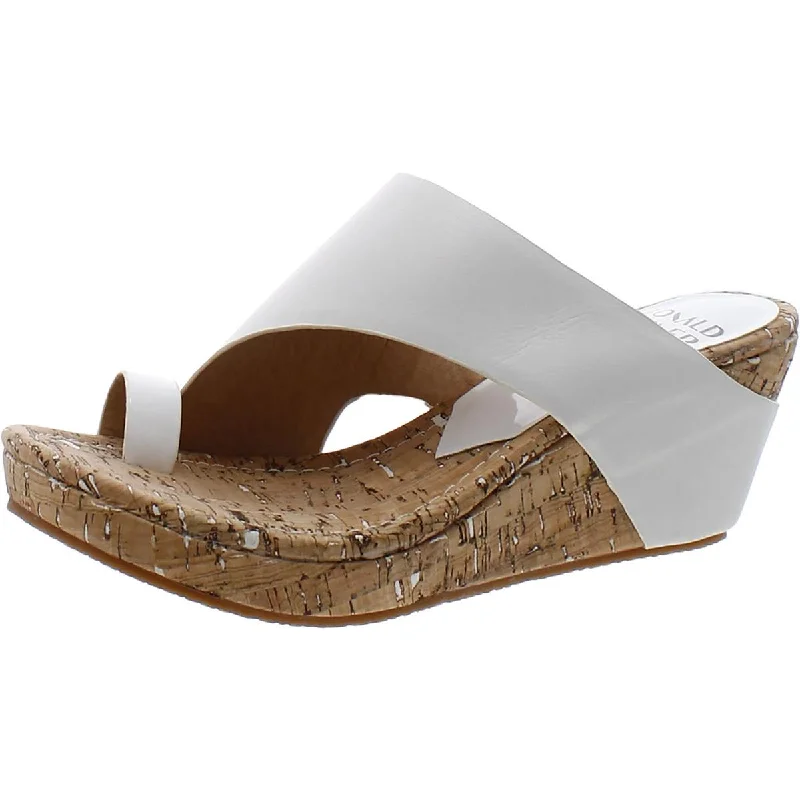 Women's Rhinestone - Embellished Open - Toe Sandals in Silver for a Glamorous Party LookWomen's Rhinestone - Embellished Open - Toe Sandals in Silver for a Glamorous Party LookDonald J. Pliner Womens GYER2 Faux Leather Slip On Wedge Sandals