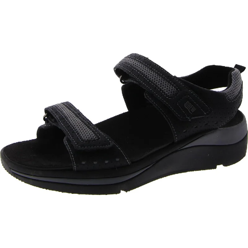 Women's Leather - Strapped Sandals with a Braided Detail in Brown for a Rustic AppealDrew Womens Sophie  Adjustable Sport Sandals