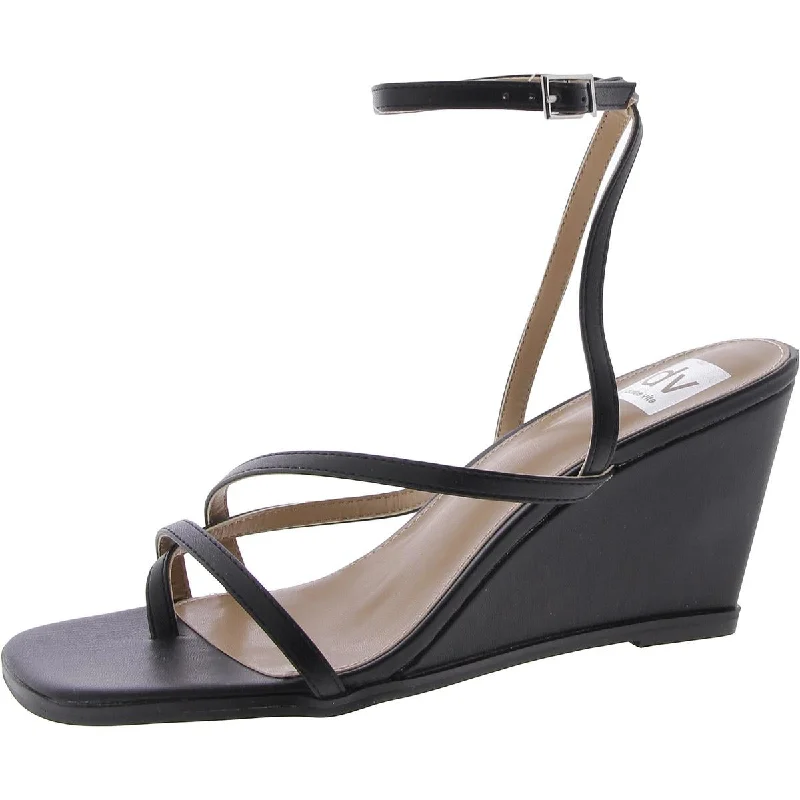 Elastic - Strap Women's Sandals with a Padded Toe in Teal for Easy On - and - OffDV By Dolce Vita Womens Eddle Faux Leather Strappy Wedge Sandals Elastic - Strap Women's Sandals with a Padded Toe in Teal for Easy On - and - OffDV By Dolce Vita Womens Eddle Faux Leather Strappy Wedge Sandals