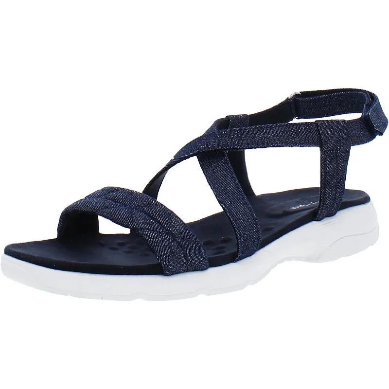 Orthopedic Women's Sandals with Arch Support in Gray for Foot HealthEasy Street Womens Treasur  Slip On Outdoors Ankle Strap