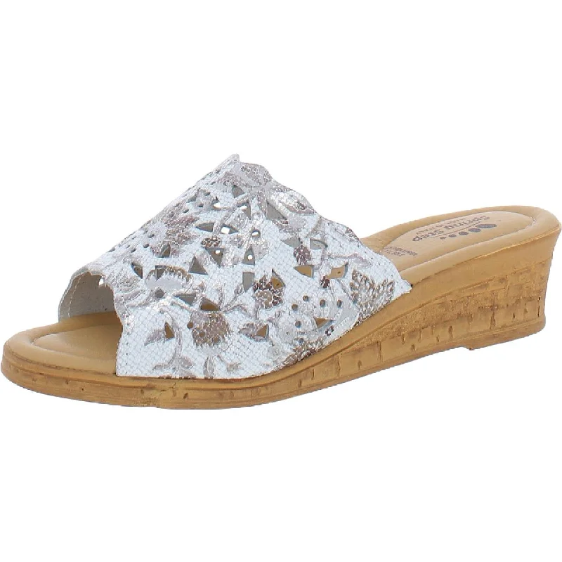 Orthopedic Women's Sandals with Arch Support in Gray for Foot HealthEstella Womens Leather Wedges Slide Sandals Orthopedic Women's Sandals with Arch Support in Gray for Foot HealthEstella Womens Leather Wedges Slide Sandals