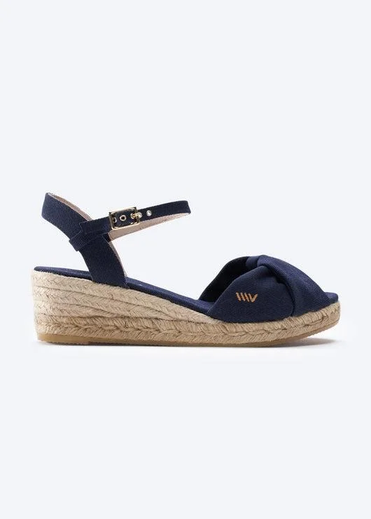 Women's Sandals with a Floral - Printed Upper in Pink for a Feminine Spring LookFarella Canvas Espadrille Sandal Wedges
