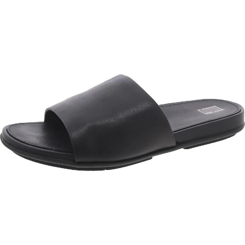 Women's Sandals with a Wedge Heel and a Tassel Detail in Orange for a Trendy LookFitflop Womens Gracie Leather Peep-Toe Pool Slides Women's Sandals with a Wedge Heel and a Tassel Detail in Orange for a Trendy LookFitflop Womens Gracie Leather Peep-Toe Pool Slides