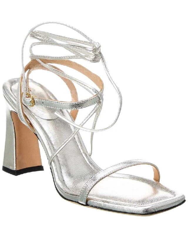 Women's Cork - Soled Espadrille Sandals with a Rope - Trimmed Upper in Navy for a Summer VibeFRAME Denim Le Ramona Leather Sandal