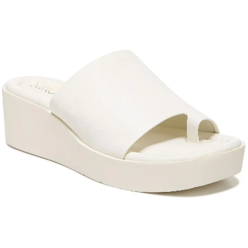 Waterproof Women's Rubber Beach Sandals with Arch Support in Blue for Water ActivitiesWaterproof Women's Rubber Beach Sandals with Arch Support in Blue for Water ActivitiesFranco Sarto Womens Cessa Leather Slip On Wedge Sandals