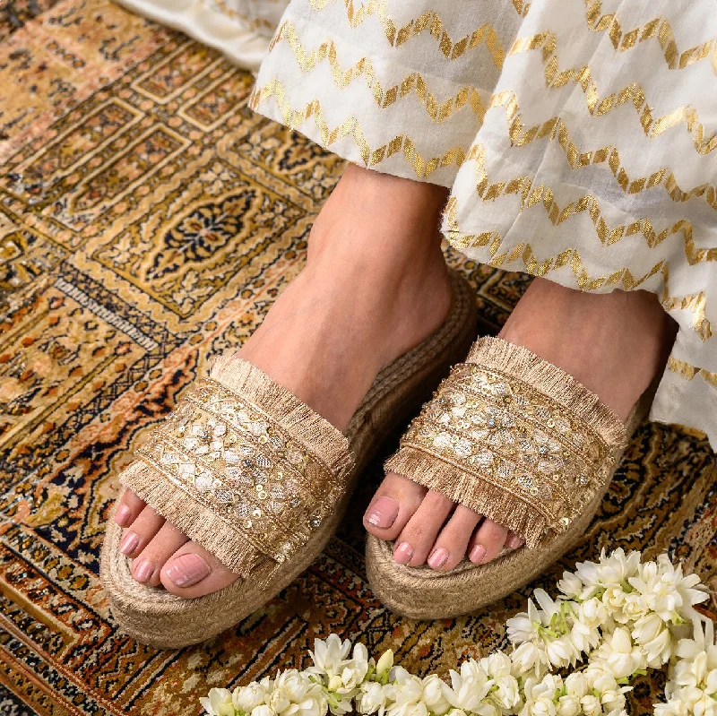 Adjustable Strap Women's Sandals with a Padded Heel in Pink for a Custom FitGajra Gold Espadrilles Adjustable Strap Women's Sandals with a Padded Heel in Pink for a Custom FitGajra Gold Espadrilles