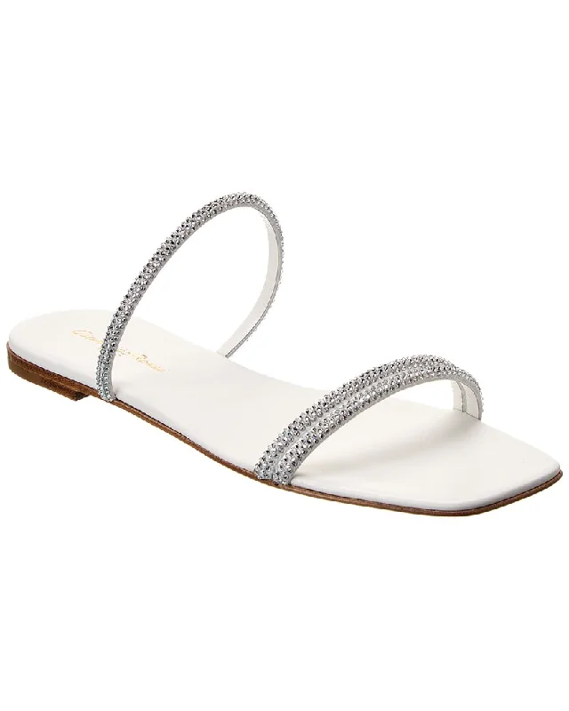 Adjustable Strap Women's Sandals with a Padded Heel in Pink for a Custom FitAdjustable Strap Women's Sandals with a Padded Heel in Pink for a Custom FitGianvito Rossi Cannes Leather Sandal