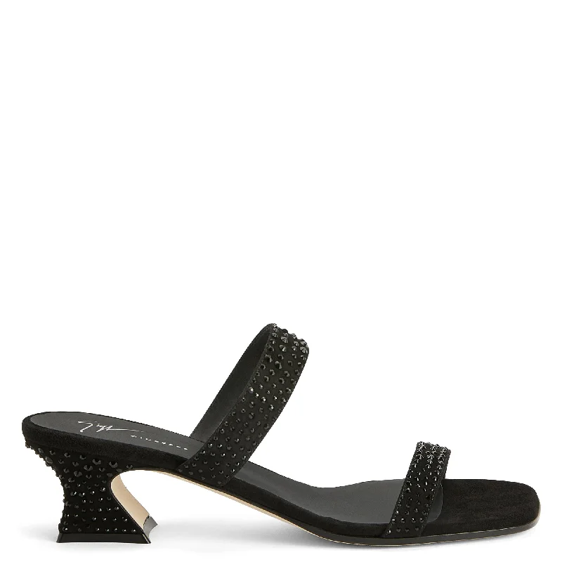 Women's Sandals with a Floral - Printed Upper in Pink for a Feminine Spring LookGiuseppe Zanotti Aude Crystal