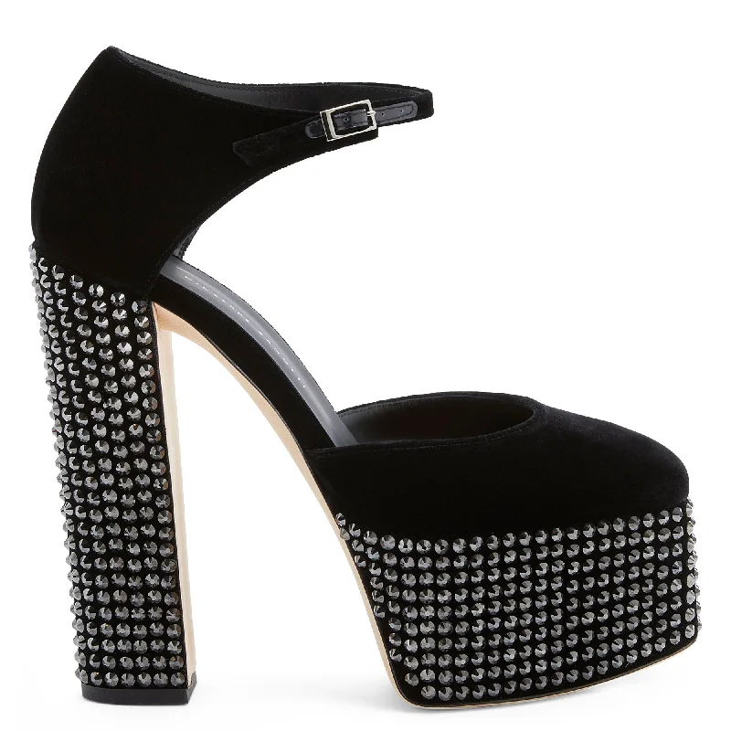 Women's Sandals with a Glitter - Coated Strap in Gold for a Sparkly Summer OutfitGiuseppe Zanotti Bebe Strass Women's Sandals with a Glitter - Coated Strap in Gold for a Sparkly Summer OutfitGiuseppe Zanotti Bebe Strass