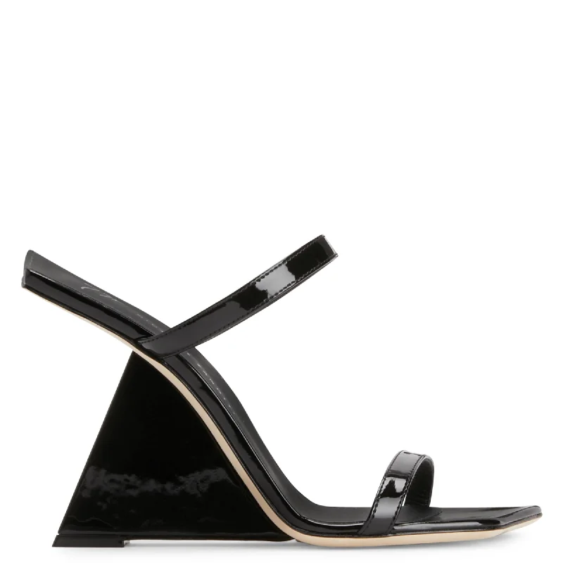 Shock - Absorbing Women's Sandals with a Soft Insole in Black for Active LifestylesGiuseppe Zanotti Lilii Borea
