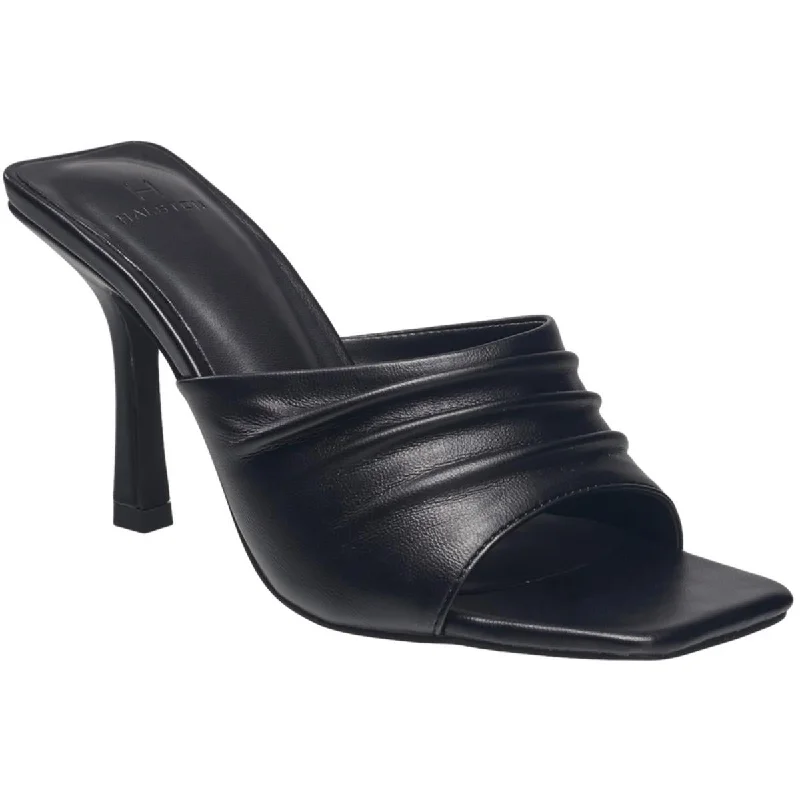 Elastic - Strap Women's Sandals with a Padded Toe in Teal for Easy On - and - OffH Halston Womens Vegan Leather Dressy Heels Elastic - Strap Women's Sandals with a Padded Toe in Teal for Easy On - and - OffH Halston Womens Vegan Leather Dressy Heels