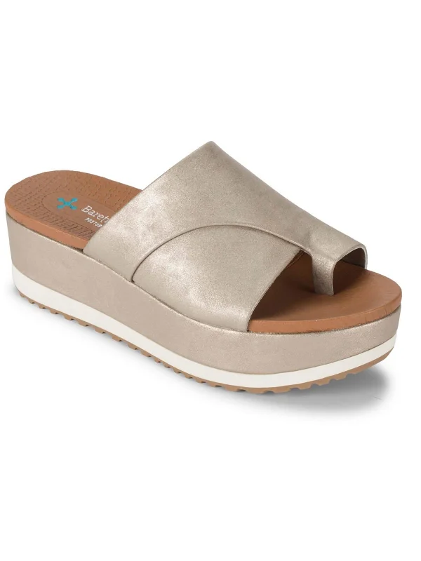 Women's Sandals with a Wedge Heel and a Tassel Detail in Orange for a Trendy LookHarlow Womens Faux Leather Peep-Toe Slide Sandals Women's Sandals with a Wedge Heel and a Tassel Detail in Orange for a Trendy LookHarlow Womens Faux Leather Peep-Toe Slide Sandals
