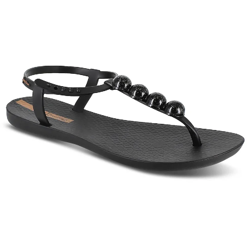 Sustainable Women's Recycled Material Sandals in Beige for Eco - Conscious ShoppersIpanema Womens Pearl II Ankle Strap Toe Post Slingback Sandals