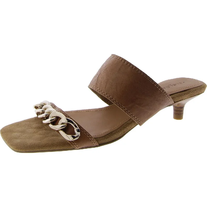 Women's Strappy Gladiator Sandals with Buckle Closures in Tan for a Boho LookKelsi Dagger Womens Kitten Heel Sandal Slide Sandals
