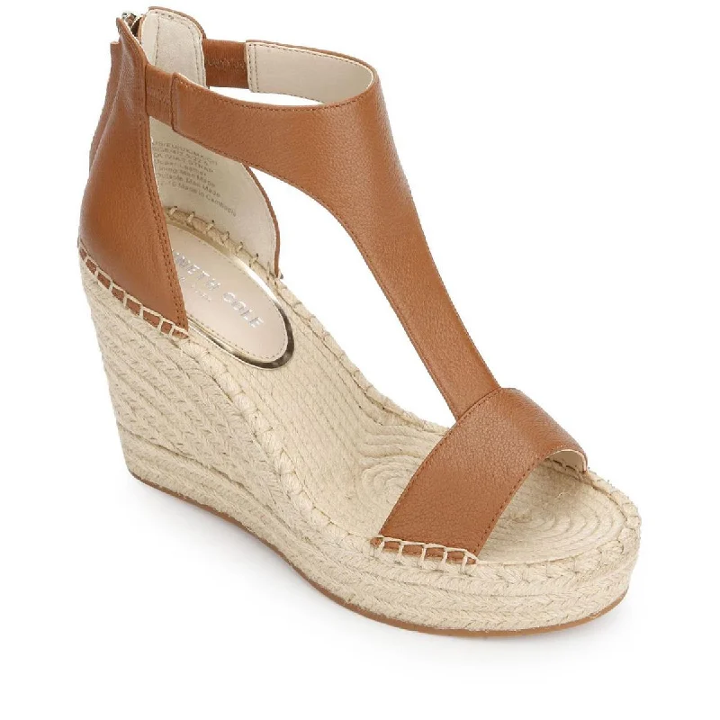 Adjustable Strap Women's Sandals with a Padded Heel in Pink for a Custom FitKenneth Cole New York Womens Olivia Espadrille Wedge Sandals