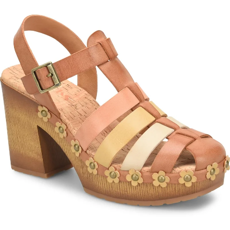 Child - Friendly Women's Sandals with a Secure Buckle in Purple for Moms on the GoKORKS Womens Willow Faux Leather Closed Toe Slingback Sandals Child - Friendly Women's Sandals with a Secure Buckle in Purple for Moms on the GoKORKS Womens Willow Faux Leather Closed Toe Slingback Sandals