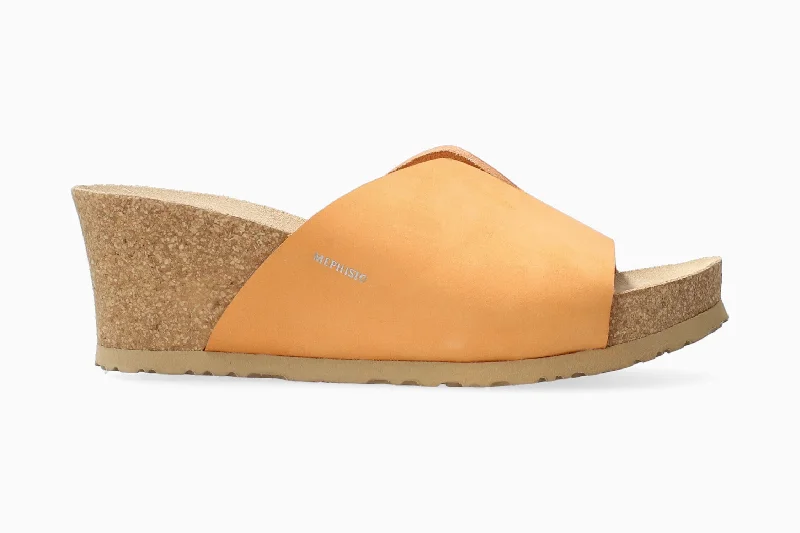 Elastic - Strap Women's Sandals with a Padded Toe in Teal for Easy On - and - OffElastic - Strap Women's Sandals with a Padded Toe in Teal for Easy On - and - OffLisane - Orange