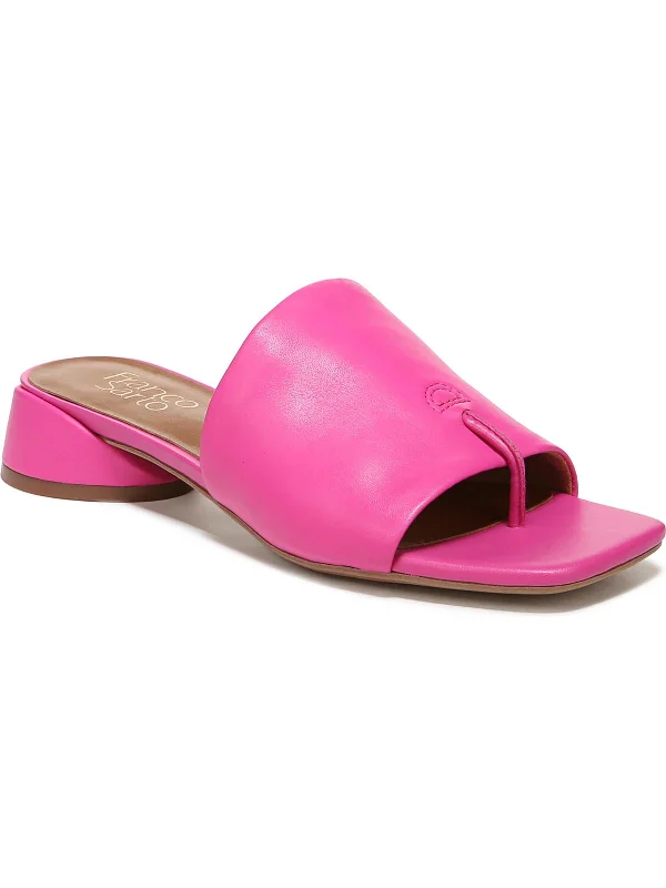 fuschia leather