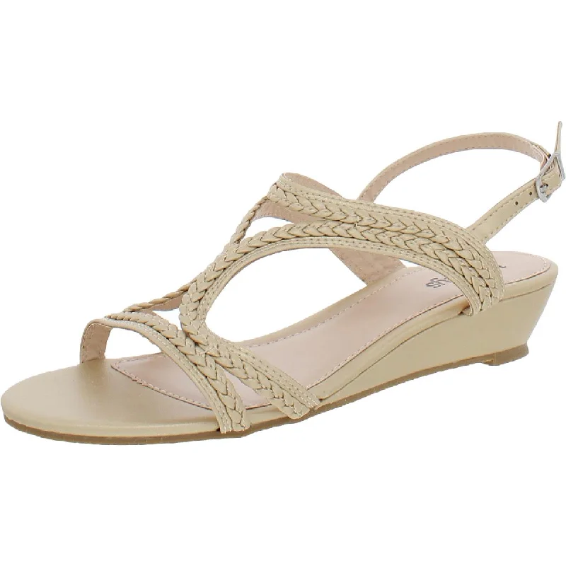 Lightweight Women's Mesh - Paneled Sandals in Yellow for BreathabilityMasseys Womens Krissie  Slip On Dressy Wedge Sandals