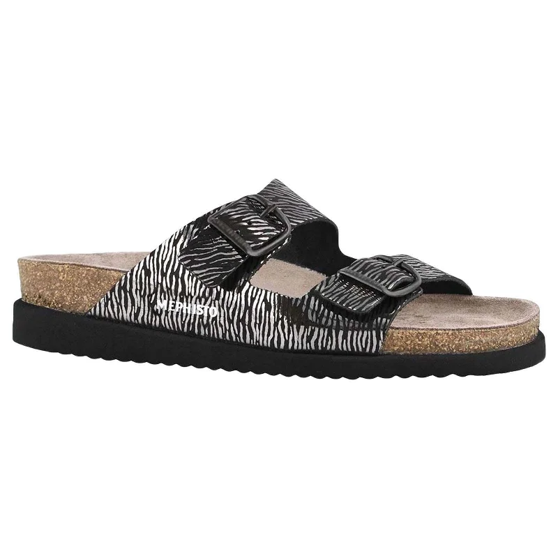Women's Rhinestone - Embellished Open - Toe Sandals in Silver for a Glamorous Party LookWomen's Rhinestone - Embellished Open - Toe Sandals in Silver for a Glamorous Party LookHarmony Patent Zebra Print Leather Women's Slide Sandals