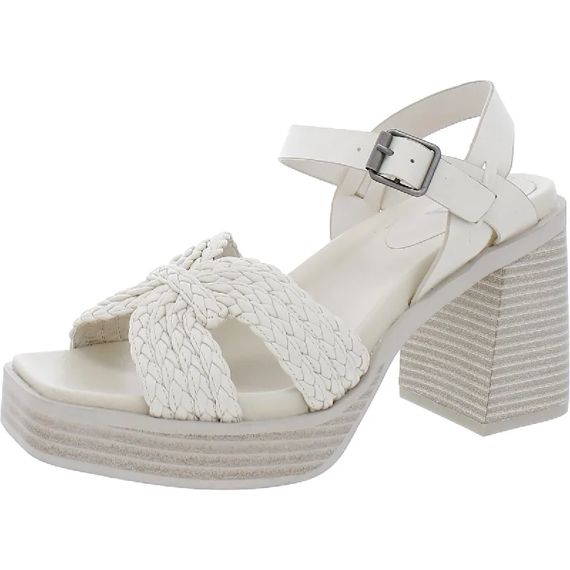 Women's Rhinestone - Embellished Open - Toe Sandals in Silver for a Glamorous Party LookMia Womens Woven Open Toe Block Heel Women's Rhinestone - Embellished Open - Toe Sandals in Silver for a Glamorous Party LookMia Womens Woven Open Toe Block Heel