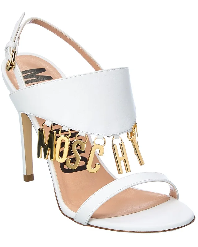 Lightweight Women's Mesh - Paneled Sandals in Yellow for BreathabilityLightweight Women's Mesh - Paneled Sandals in Yellow for BreathabilityMoschino Logo Lettering Leather Sandal