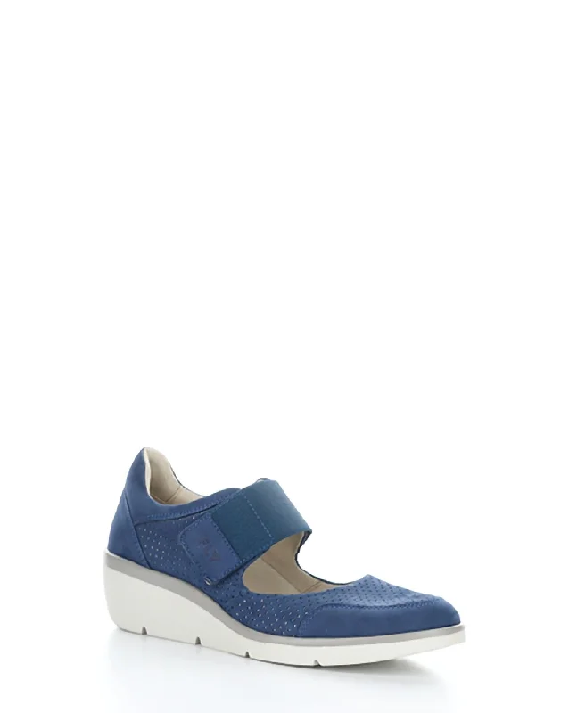 Sustainable Women's Recycled Material Sandals in Beige for Eco - Conscious ShoppersNaje Shoes In Blue