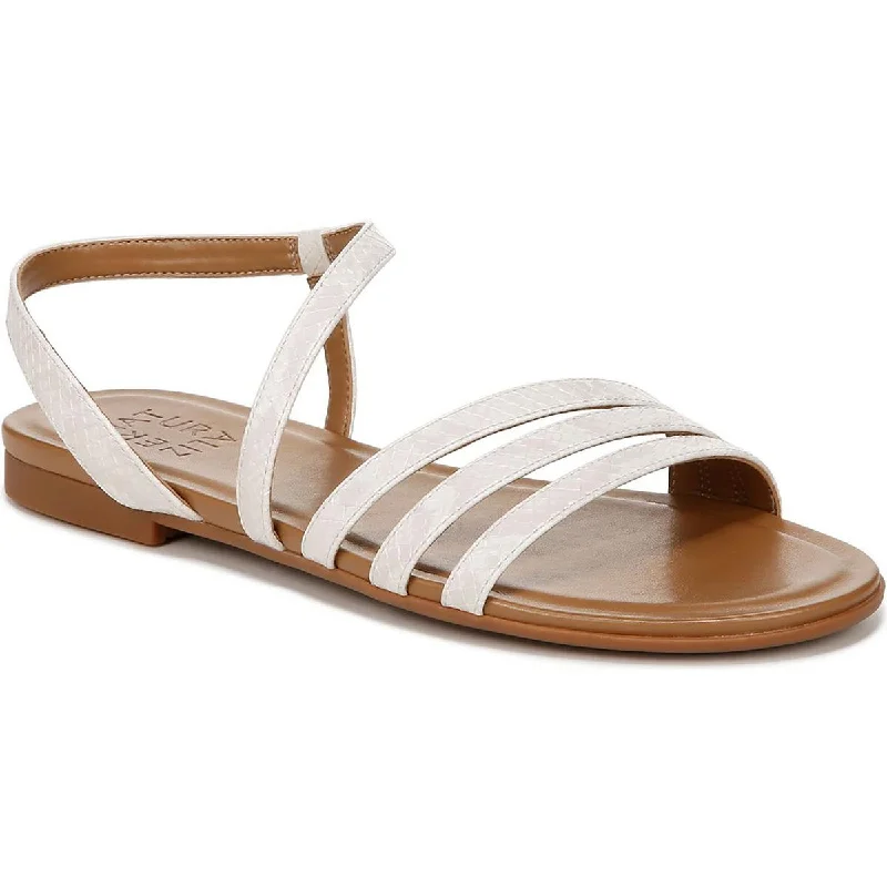 Women's Flat Slide Sandals with a Memory Foam Insole in White for All - Day ComfortNaturalizer Womens SALMA Faux Leather Strappy Flatform Sandals Women's Flat Slide Sandals with a Memory Foam Insole in White for All - Day ComfortNaturalizer Womens SALMA Faux Leather Strappy Flatform Sandals