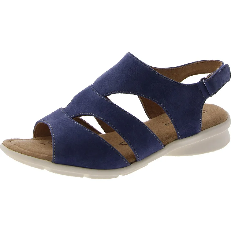 Elastic - Strap Women's Sandals with a Padded Toe in Teal for Easy On - and - OffElastic - Strap Women's Sandals with a Padded Toe in Teal for Easy On - and - OffParma Womens Leather Ankle Strap Slingback Sandals